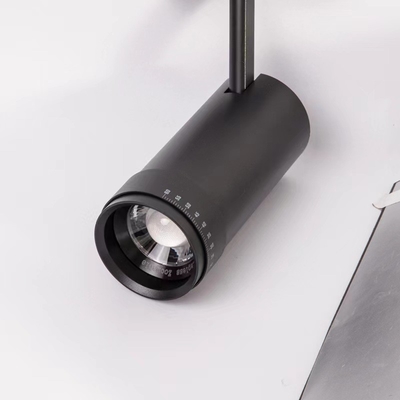 90 Ra 1CCT 내장 드라이버 반등 10-60도 확대 가능한 렌즈 LED 초점 조명 트랙 조명 0.8kg