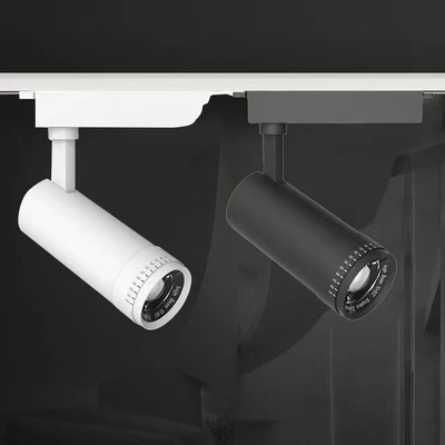 90 Ra 1CCT 내장 드라이버 반등 10-60도 확대 가능한 렌즈 LED 초점 조명 트랙 조명 0.8kg