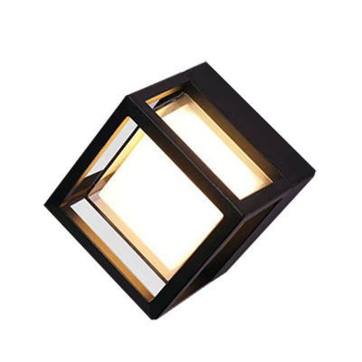 원형 및 사각형 벽 야외 IP65 LED 정원 램프 10W 15W 에너지 절약 조명