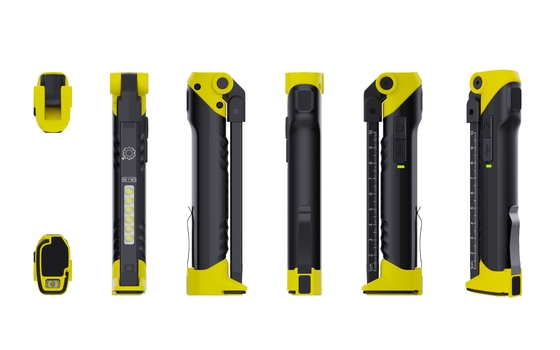 4500K 색 온도 CRI 95 LED 갈고리 자석 손전등 USB 재충전 작업등