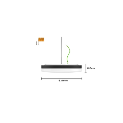 50000시간 작업 시간 10인치 LED 초밀종 통합 천장등 15W 5CCT CL-E1015
