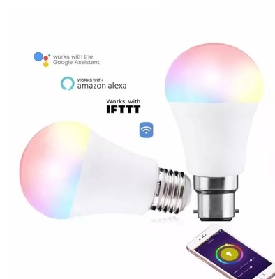 B22 E27 스마트 전구 tuya 앱 스마트 조명 RGBCW 멀티 컬러 블루투스 LED 스마트 조명