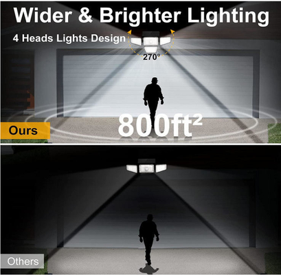 270 LED 방수 LED 모션 센서 태양 벽등 방수 및 설치가 쉽습니다