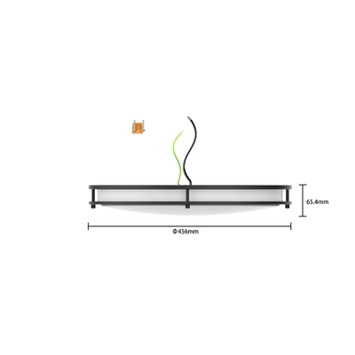 18인치 32W 5CCT LED CCT 선택 가능한 이중 반지 천장등