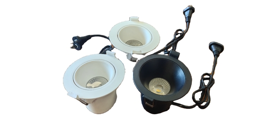 긴 수명 9W 0.6mm COB 임베디드 LED 다운라이트 현대 디자인 3.5인치 케이블