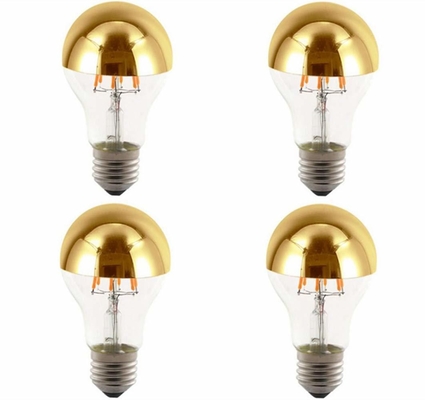 반 크롬 플래팅 A60 6W 따뜻한 흰색 2700K LED 필라멘트 레트로 전구 E27 기본 타입