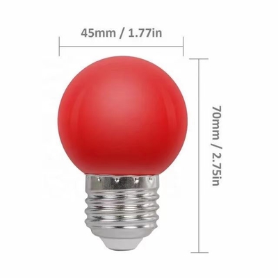LED G45 글로브 크리스마스 라이트 1W 컬러드 나이트 미니 에디슨 E26 15W 적색 전구