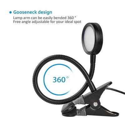 DIY 450lm 맞춤형 잠자리 읽기 360도 유연한 거위 작은 LED 책상 램프