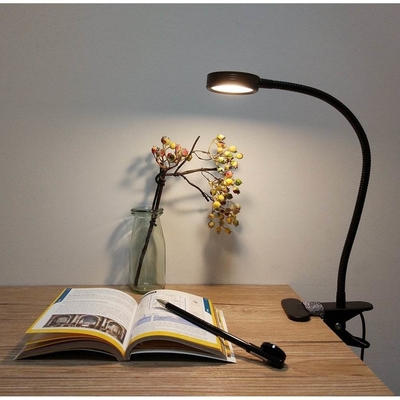 DIY 450lm 맞춤형 잠자리 읽기 360도 유연한 거위 작은 LED 책상 램프