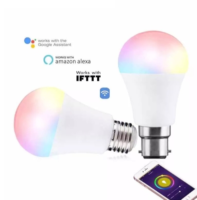 스마트 조명 RGBCW 다채로운 BT E27 B22 LED 스마트 전구 30000 작업 시간