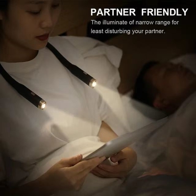 제어 모드 스위치 제어 LED 휴대용 유연한 목 매달림 충전 책 라이트 DIY