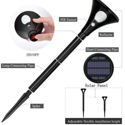 106*618.5mm 태양 정원 정원 LED 잔디 램프 외부 통로 조명 내구성