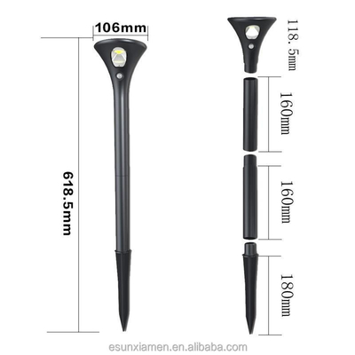 IP65 등급 및 색 온도 2700k-6500k의 태양광 풍경 경로 조명