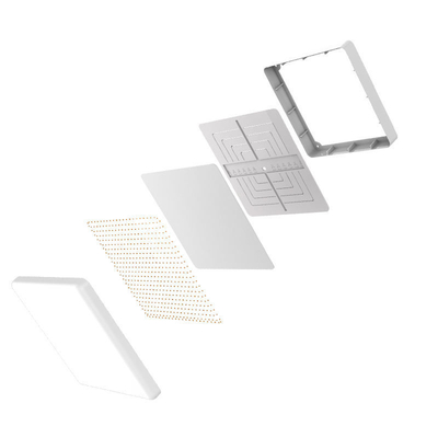 CRI Ra 80 및 환경 친화적 인 재료로 18w 사각형 LED 천장 패널 조명 가구