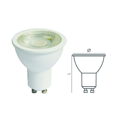 플라스틱 알루미늄 히트 싱크 LED 전구 7W MR16 Gu10 스포트라이트 36도 /60도 /120D