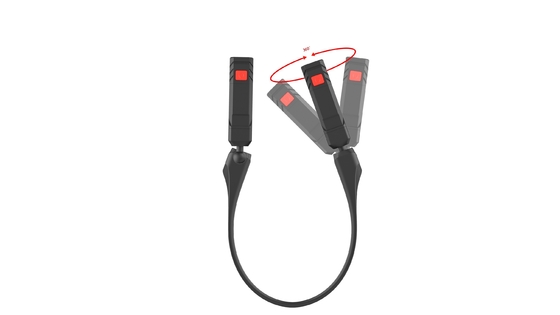 500/250lm 2600mah 재충전 배터리 LED 목등 흑색 80 Ra CRI