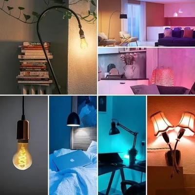 RGB 조명 및 TUYA APP 제어와 함께 디밍 할 수 있는 무선 블루투스 실내 스마트 LED 전구