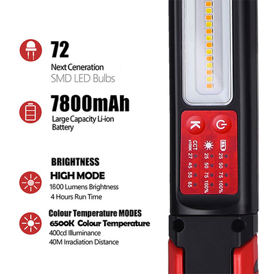 조명 및 회로 설계 2700K/4500K/5500K/6500K 재충전 가능한 휴대용 LED 조명