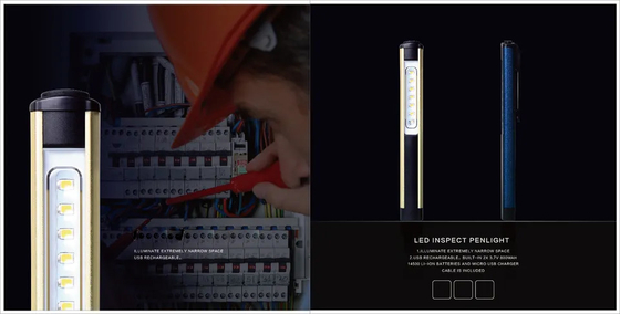 30000 시간 작업 시간 클립 USB 재충전 가능한 IP44 등급