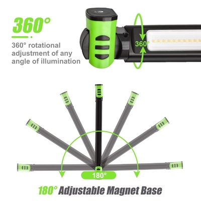 IP80 LED 작업등 1600 루멘 듀얼 컬러 온도 360도 자기 및 호크