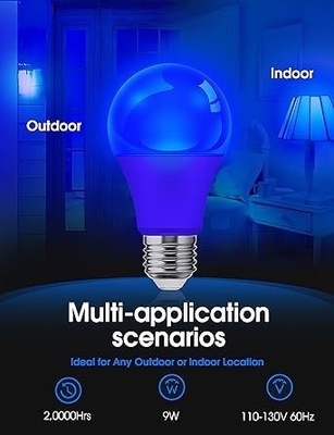 블루 LED 전구 A19 9W E26 야외 크리스마스 조명 및 회로 디자인