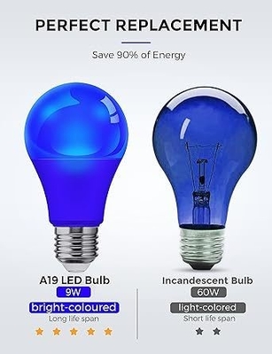 블루 LED 전구 A19 9W E26 야외 크리스마스 조명 및 회로 디자인