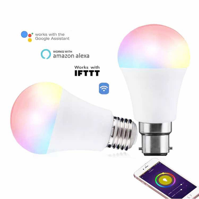 알루미늄 스마트 지그비 와이파이 LED 전구 모바일 앱과 구글 알렉사 음성 제어