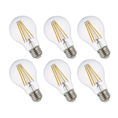 ETL 목록 A19/A60 3000K 7W AC110V E26 15000 시간 수명으로 디메이블 필라멘트 전구