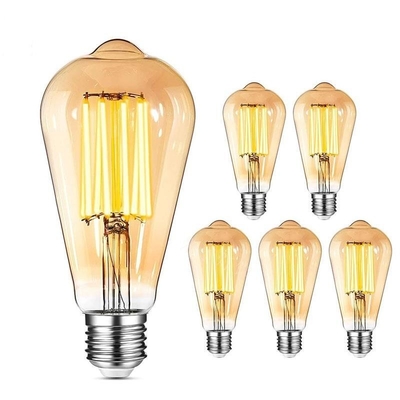 3000K 7W 800LM Dim LED 필라멘트 전구 E27 30000시간의 작동 수명을 위한 기본 타입
