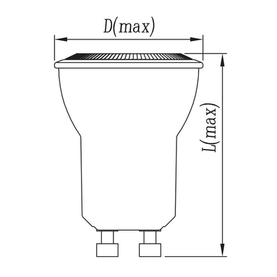 홈 오피스 LED 광원 MR11 GU10 4W 35mm 디아 스팟 라이트 36D 빔 각 12V/85-240V
