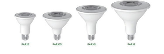 IP20 15W PAR38 스포트라이트 제품 무게 0.2kg 색상 렌더링 인덱스 Ra 80