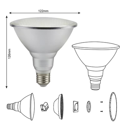 15000 시간 작업 시간 15W PAR38 36D E27 220V LED 스포트라이트 조명 솔루션