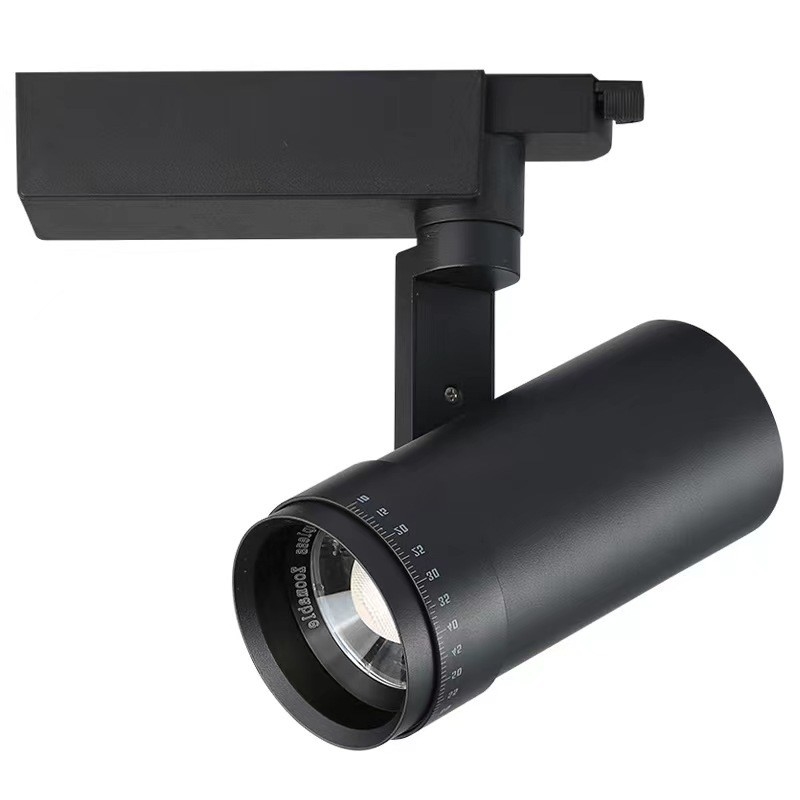 90 Ra 1CCT 내장 드라이버 반등 10-60도 확대 가능한 렌즈 LED 초점 조명 트랙 조명 0.8kg