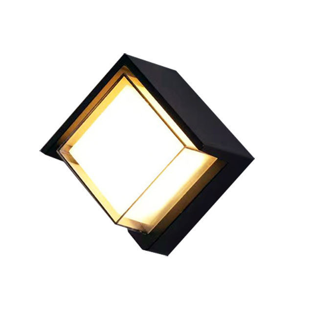 원형 및 사각형 벽 야외 IP65 LED 정원 램프 10W 15W 에너지 절약 조명