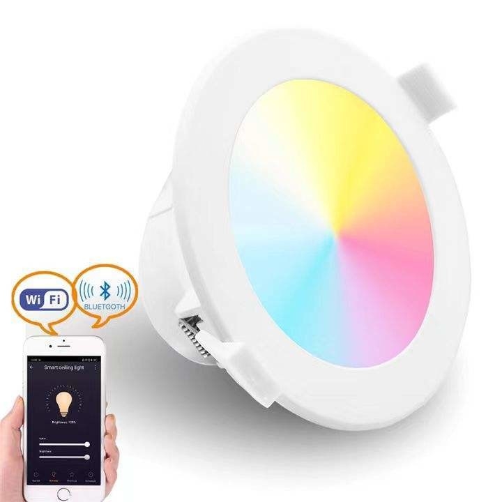 TH0356 소스 LED 패널 라이트 홈 오피스 장식용 18W 디메이블 스마트 RGB 다운 라이트