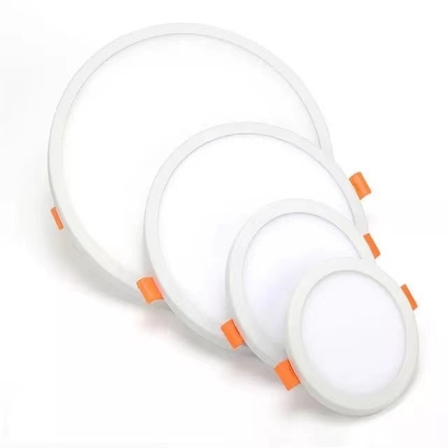 수명 시간 15000 AC 85-265V 6W 12W 18W 24W 슬림 원형 및 사각형 LED 패널 라이트