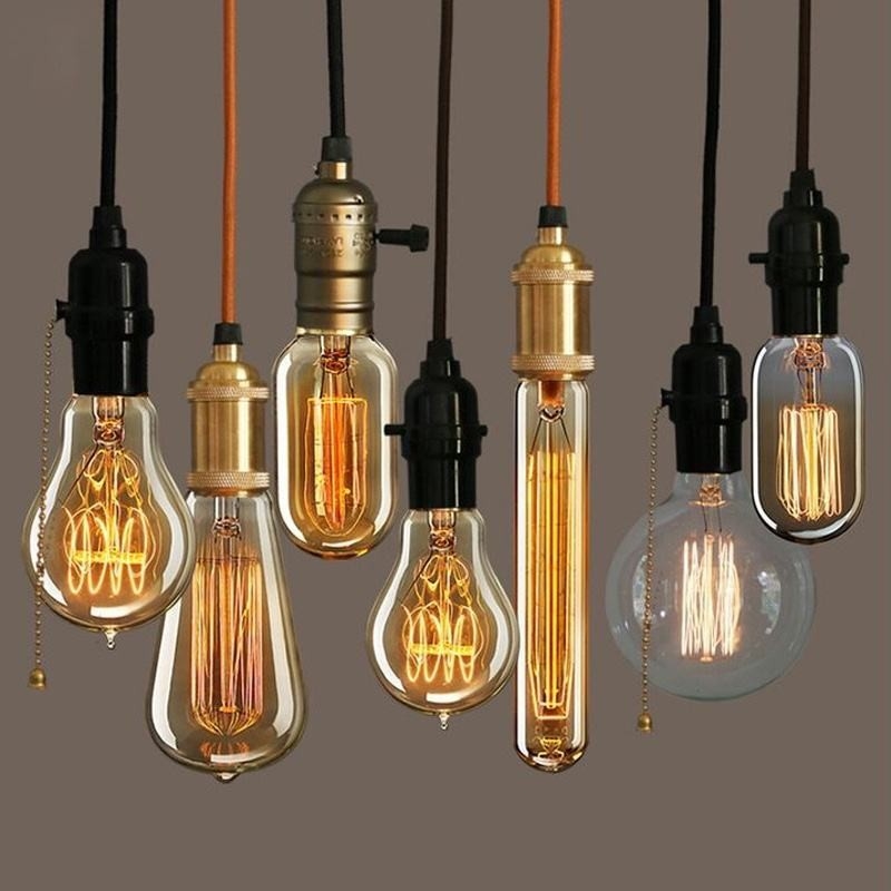 필라멘트 LED 전구 고전력 LED 필라멘트 전구 E27 A60 플라스틱 주택 에너지 절약