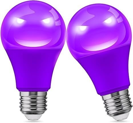 15000 시간 작업 평생 보라색 LED 전구 A19 9W 가정 및 파티 장식
