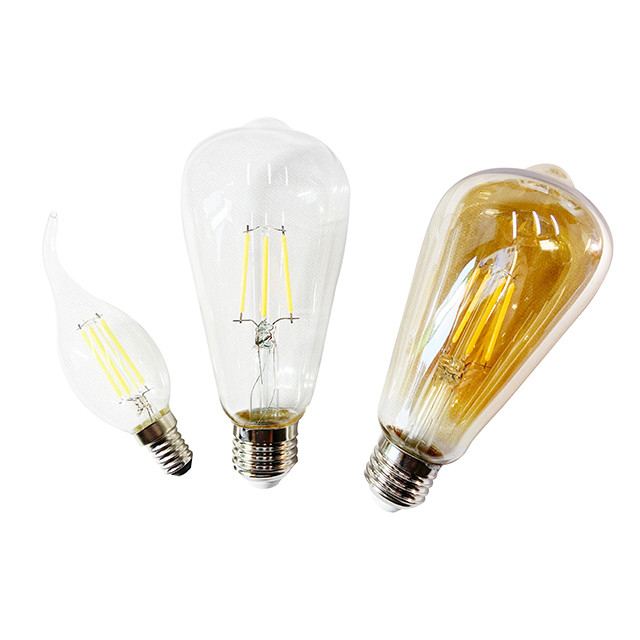 AC 120V A19 7W 800LM 유리 빈티지 LED 필라멘트 전구