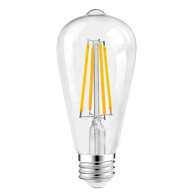 3000K 7W 800LM Dim LED 필라멘트 전구 E27 30000시간의 작동 수명을 위한 기본 타입