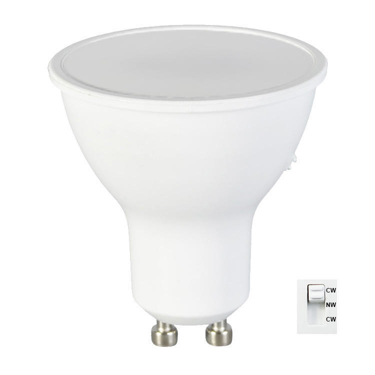 가정용 가구 LED 전구 3단계 CCT 변경 가능 5W 7W GU10/MR16 스위치와 함께 스포트라이트